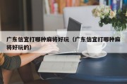 广东信宜打哪种麻将好玩（广东信宜打哪种麻将好玩的）