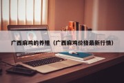 广西麻鸡的养殖（广西麻鸡价格最新行情）