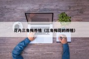 花卉三角梅养殖（三角梅花的养殖）