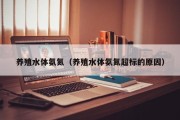 养殖水体氨氮（养殖水体氨氮超标的原因）